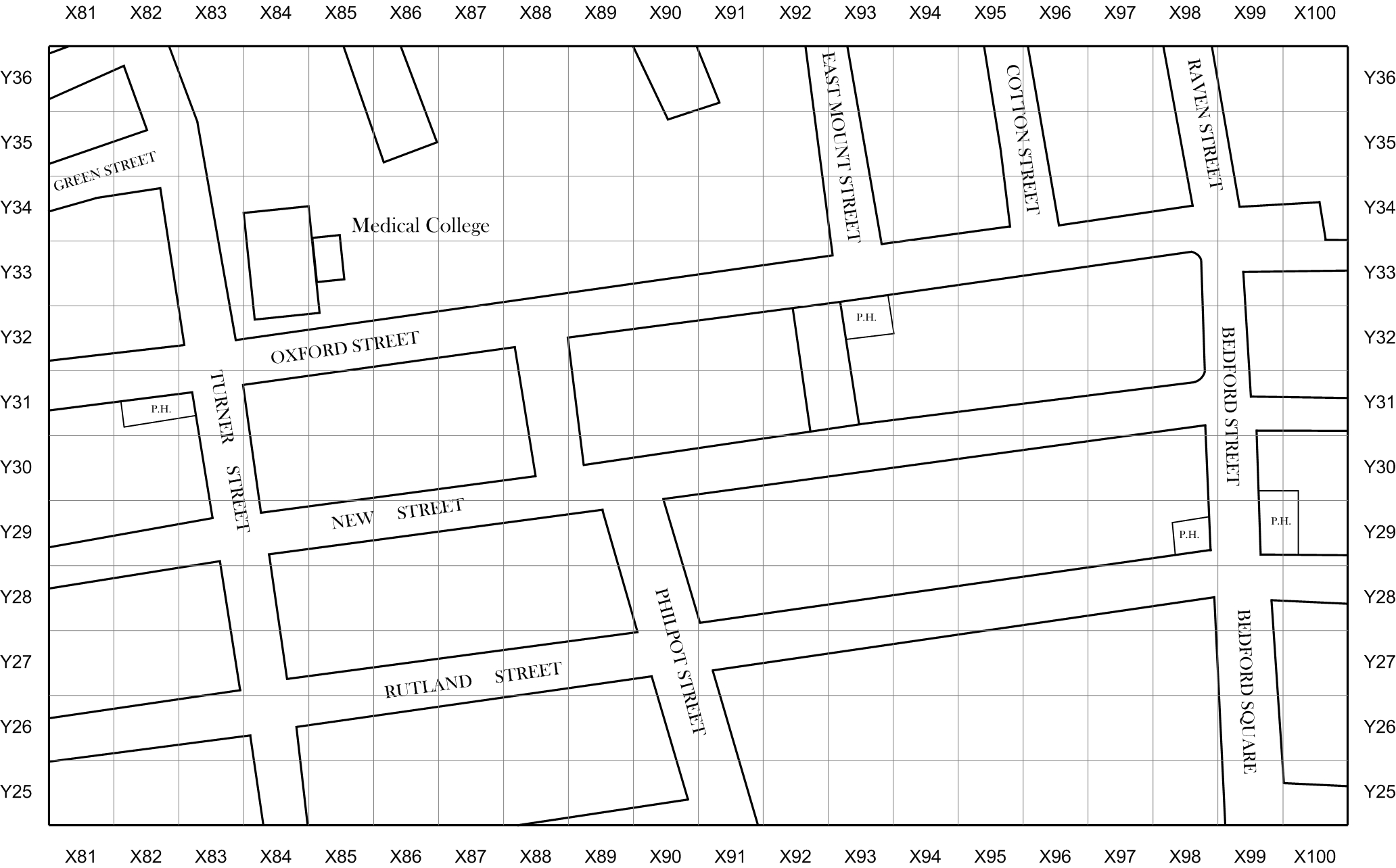 Jack the Ripper map of Spitalfields and Whitechapel 1888 section 15